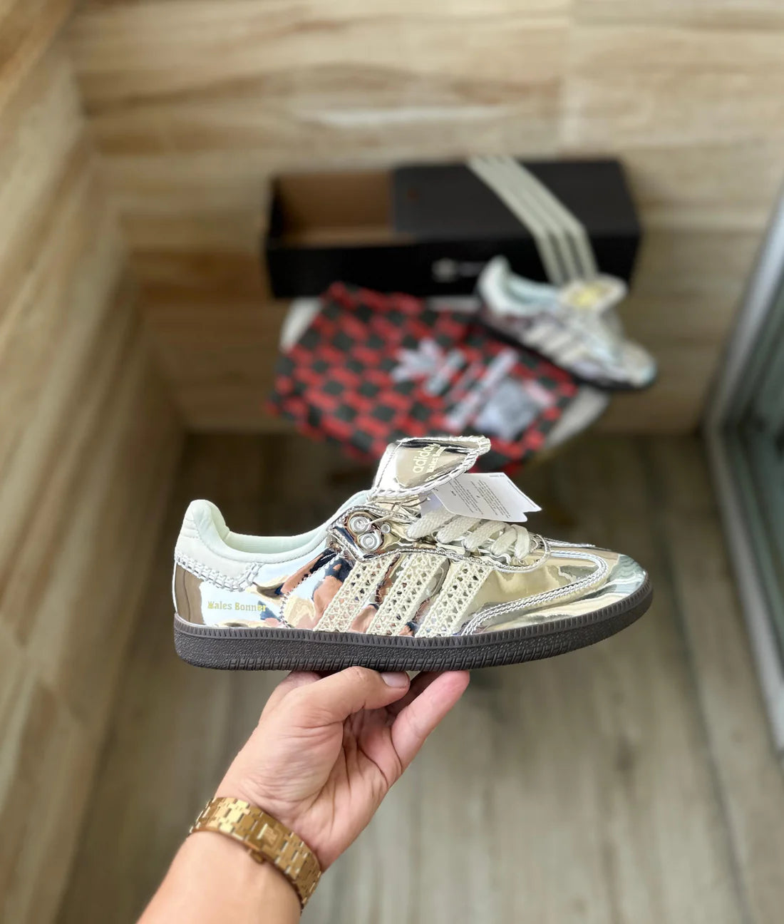 ADIDAS SAMBA WALES BONER SILVER